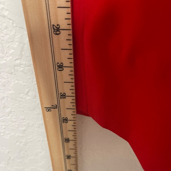 Diane Von Furstenberg Sleeveless Wide Leg Tie Waist Jumpsuit Size 0 Red - Picture 9 of 16